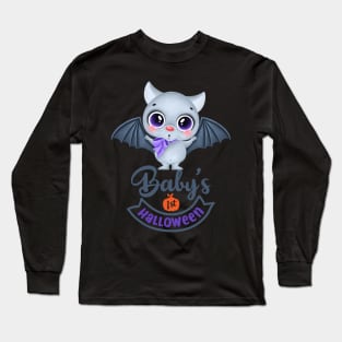 Baby's First Halloween Cute Bat Long Sleeve T-Shirt